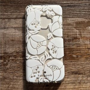 kate spade galaxy s9 White Floral Phone Case